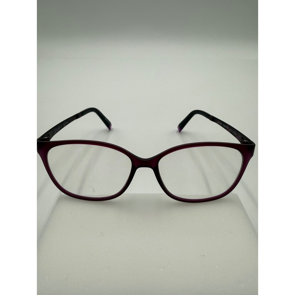 Esprit Eyeglasses Women 52-14-135 Purple ET17455 Excellent Cat Eye Frames Only